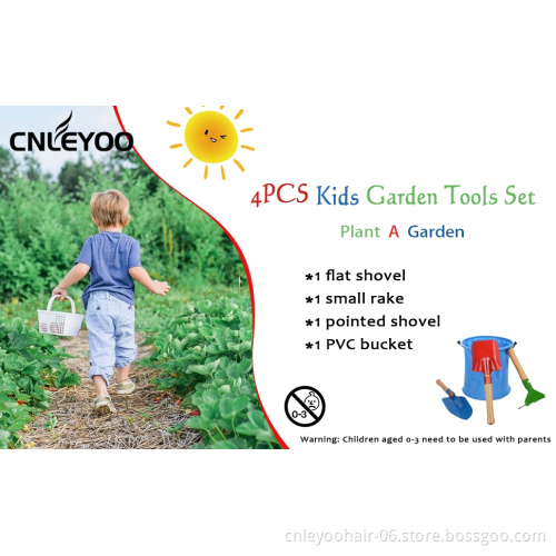 Wholesale Mini Garden Tools Set for Kids and Adult Plants Growing and Builing Sand Castle For Children (3+1)